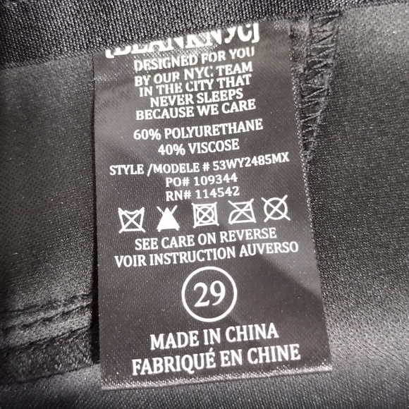 NWOT BLANKNYC Faux Leather Easy Pull On Pants Womens 29 Black Boho Retro 90s - Picture 9 of 9